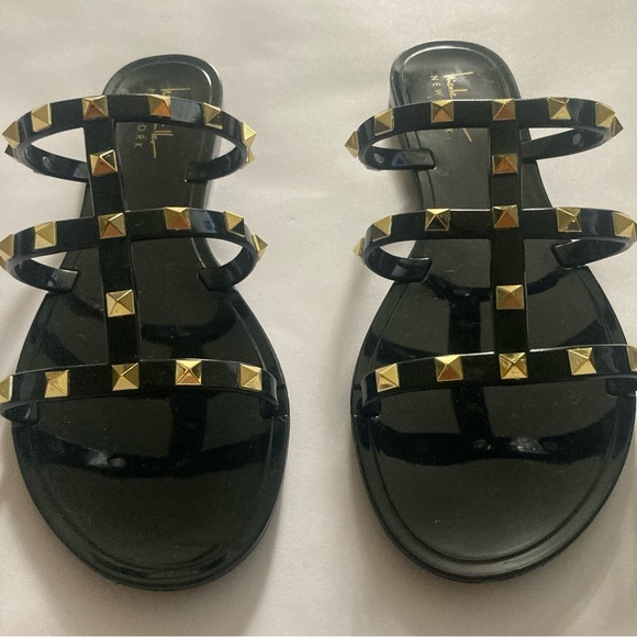 💴Sold💴 
Nicole by Nicole Miller Black Studded Sandals - Picture 9 of 10